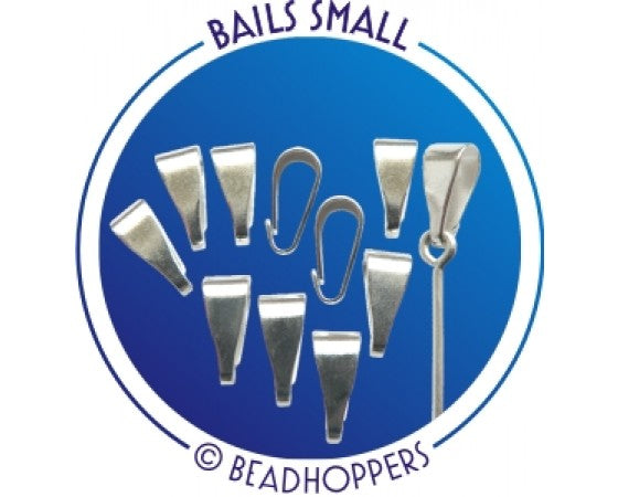 Beadhopper - Interchangeable Bail - Silver - 10 pieces