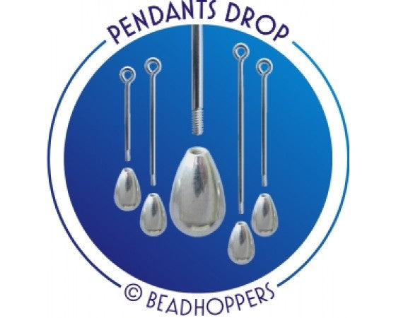 Beadhopper - Interchangeable Threaded End - 2 pieces - Silver