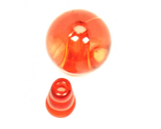 Resin - Guru Bead - 3 Hole - 14mm - 1 set