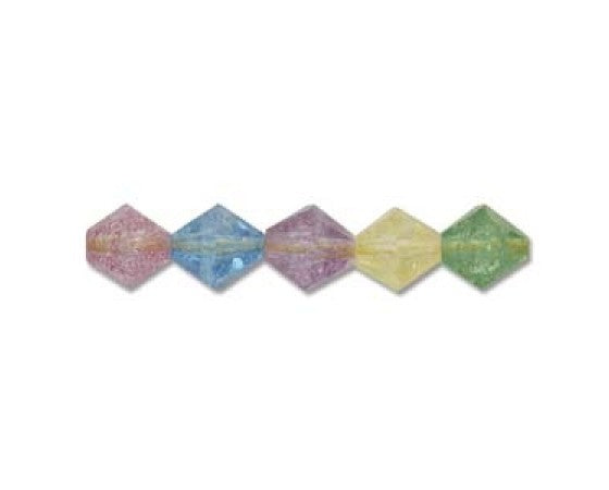 Synthetic Cracked Crystal - Rainbow - 40cm strand
