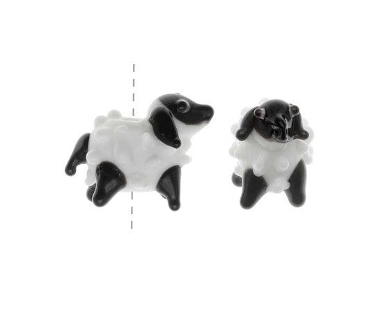 Lampwork - Animal Beads (Sheep) - 22mm