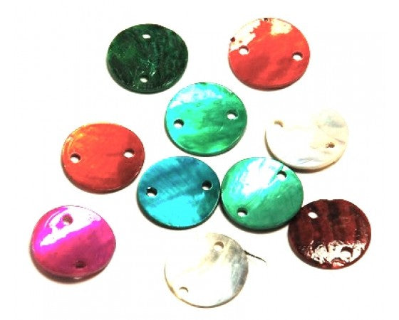 Shell - Mother of Pearl - Connectors - 13mm - 20 pieces
