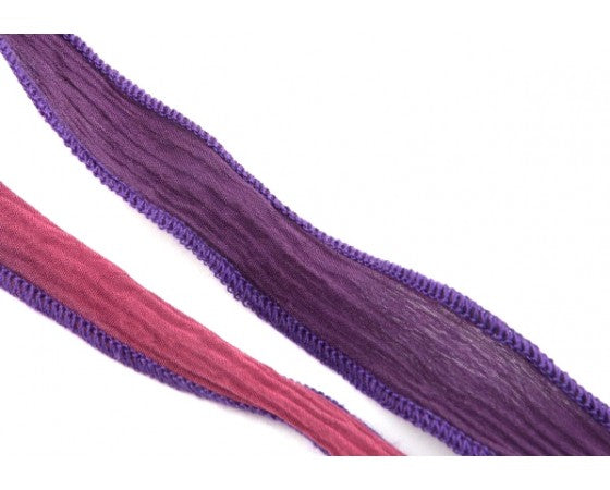 Silk Ribbon - Handmade and Hand dyed - 86cm