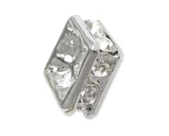 Rhinestone Squaredelle - 6mm