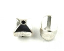 Metal - Square - 10mm - 10 pieces - Silver