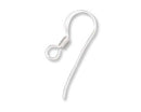 Earwire (Flat) - Sterling Silver - 1 pair