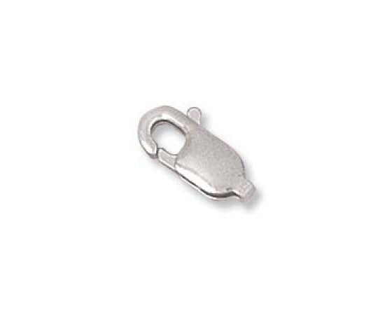 Lobster Clasp (Flat) - Sterling Silver - 10.5mm (0.36gm) - 1 piece