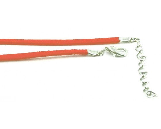 Faux Suede Cord with Imitation Leather Back - 2mm - 49cm