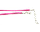Faux Suede Cord Necklace - Flat - 2.5mm - 45cm
