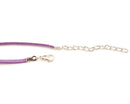 Faux Suede Cord Necklace - Flat - 2.5mm - 45cm
