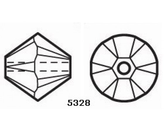 Swarovski - Crystal - Bicone (5328) - 1 piece