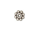 Metal - Disc (Daisy) - Antique Silver