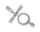 Clasp - Toggle - Glue In - Round - 20mm - 1 set