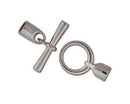 Clasp - Toggle - Glue In Clasp - Round - 29mm - 1 Set