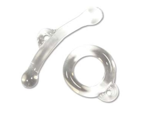 Clasp - Toggle - Glass - Round - 26mm - 1 Set