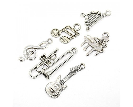 Charms - Instruments - 10 pieces