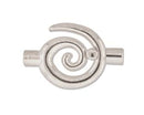 Clasp - Swirl - Glue In - 1 set