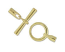 Clasp - Toggle - Glue In - Round - 20mm - 1 set