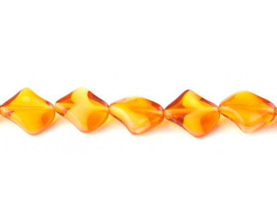 Glass - Diamond (Twisted) - 16mm - 12 pieces