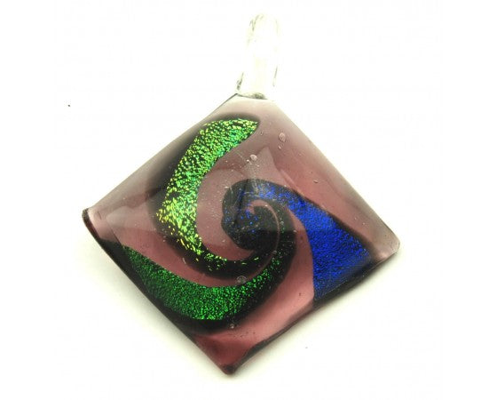 Dichroic Glass - Diamond - 51mm x 40mm - 1 piece