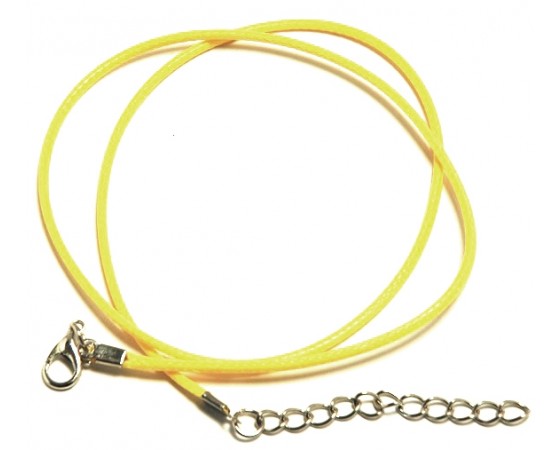 Wax Cotton Cord Necklace - 1.5mm - 47cm