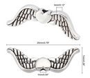 Metal - Angel Wings - 20mm x 7mm - 20 pieces