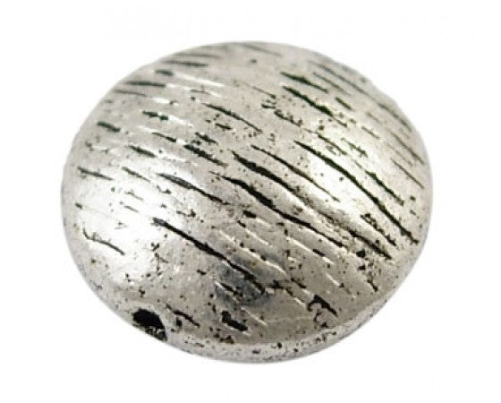 Metal - Coin - 10.5mm - 10 pieces - Antique Silver