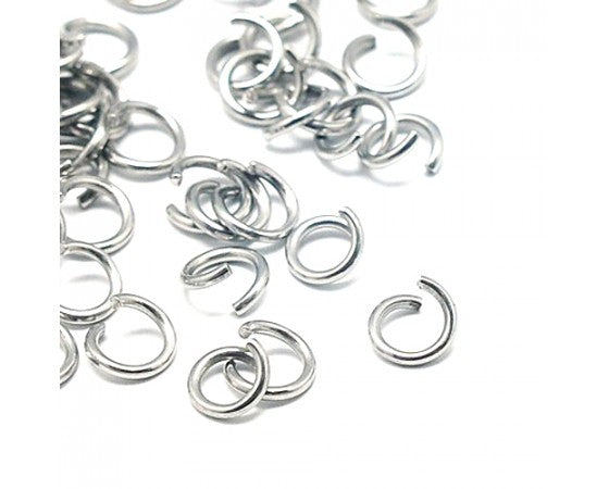 Jump Rings - Stainless Steel - 50 pieces