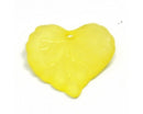 Acrylic - Leaf - Frosted - 16mm x 15mm - 50 pieces
